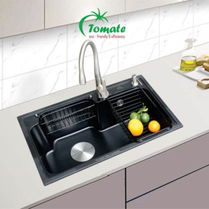 Chậu rửa chén 1 ngăn Tomate TOMCRE 7848BL