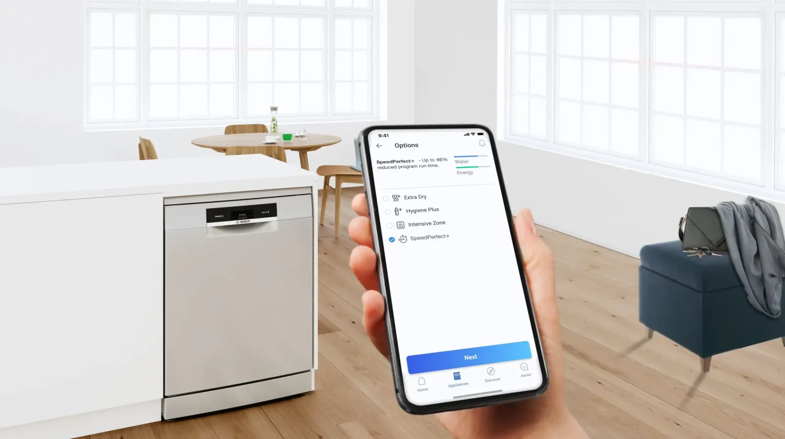 Máy Rửa Bát Bán Âm 60CM HMH.SMU6ECS57E Series 6 6